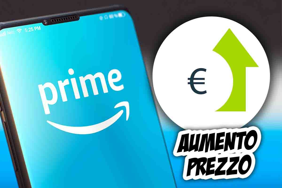 Amazon Prime aumento prezzo