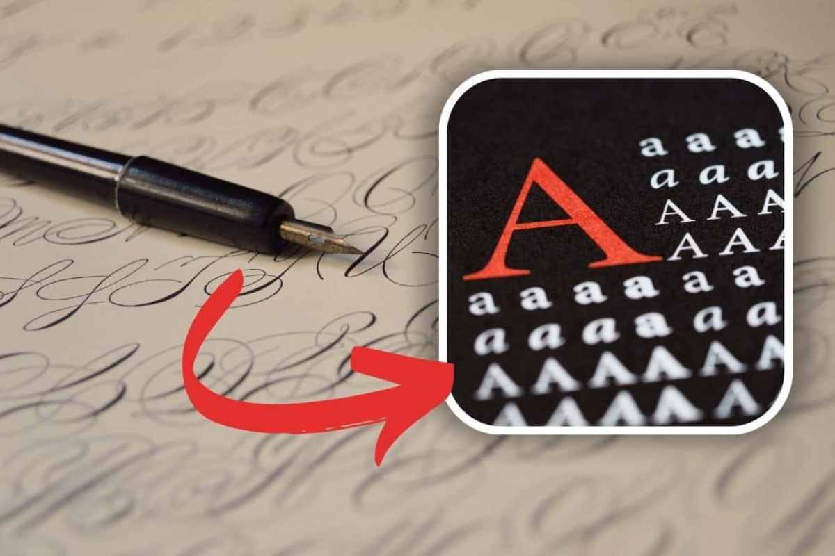 come trasformare una lettera scritta amano in un font per computer