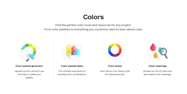 Cos'è e come funziona la sezione Canva colors