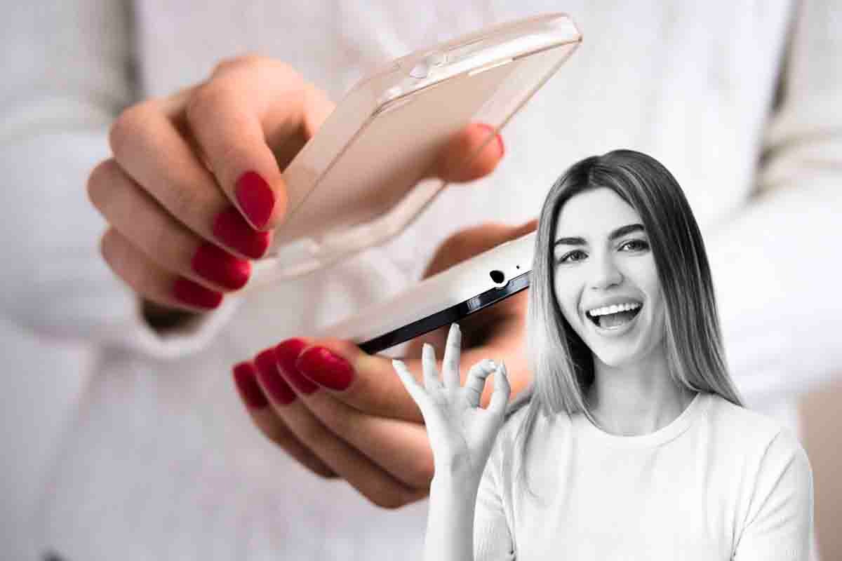 Cover telefono ingiallita