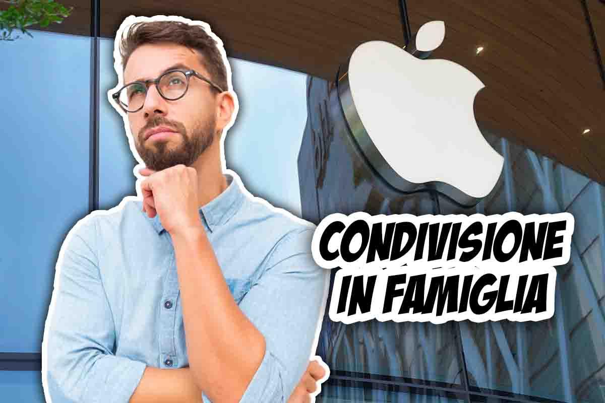 come funziona la condivisione in famiglia di apple