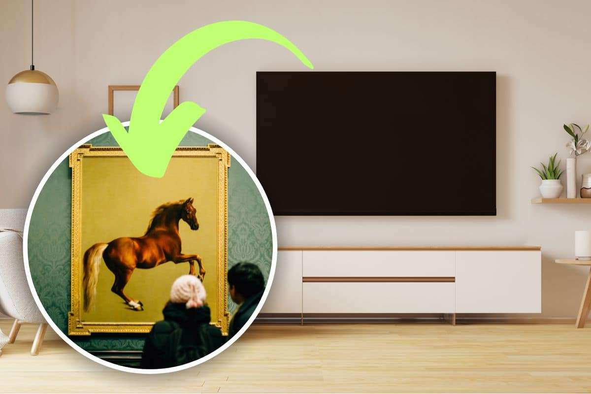 televisore che si trasforma in un quadro