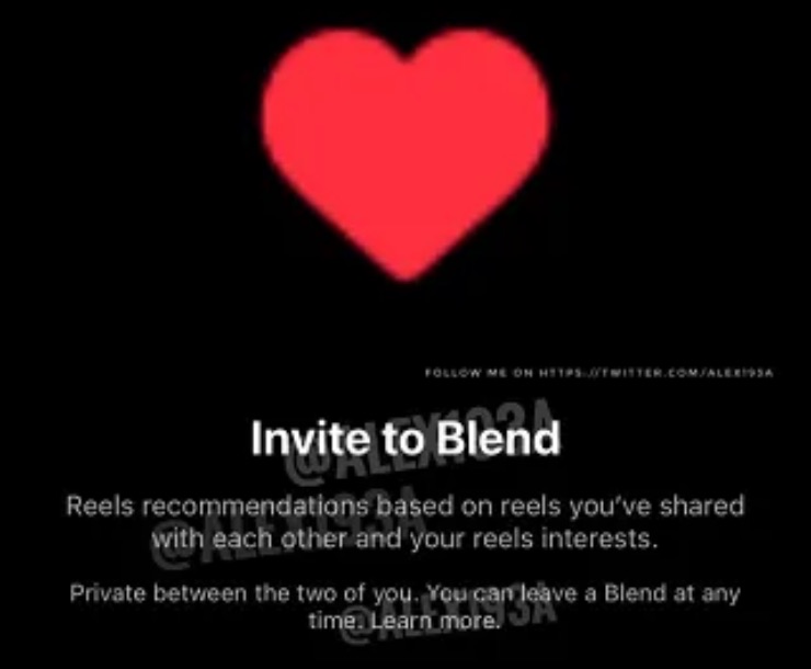 Ecco cos'è e a cosa servirà Instagram Blend