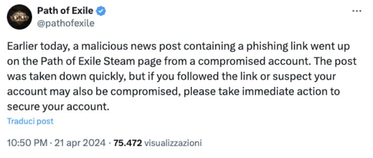 pericolo phishing su steam