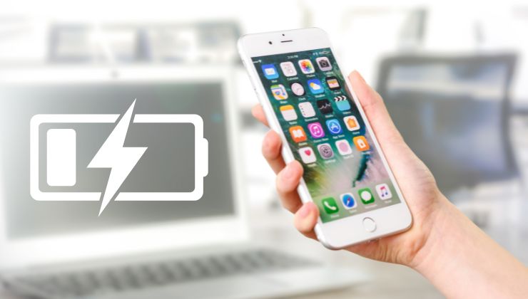 batteria dell'iphone scarica pochi secondi