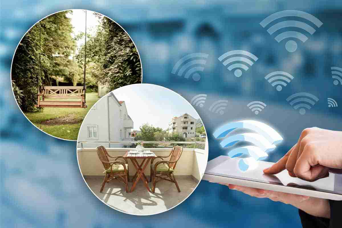 Wi-Fi giardino terrazzo trucco